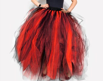 Gonna da strega in tulle - Tutù di Halloween da donna per costumi, feste o compleanni