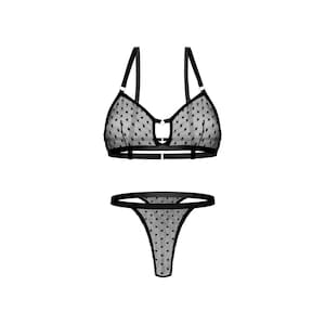 Lace lingerie set, honeymoon lingerie, transparent women lingerie, lingerie see through, romantic lingerie