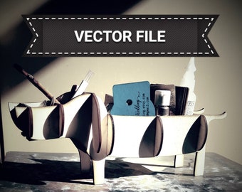 Estante de sabueso holandés svg, archivo láser 3D, vector de regalo para niños dxf