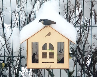 Archivo de corte láser alimentador de pájaros, casa de juegos de muñecas dxf, juguete de madera DIY, archivo SVG