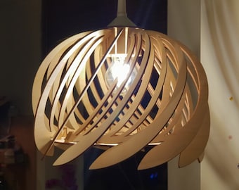 Archivo vectorial de pantalla de lámpara de madera DXF, svg, pdf, png