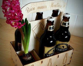 Archivo vectorial de caja de madera, caja de regalo de tamaño mediano, DXF para corte por láser