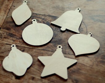 Archivo vectorial de decoraciones de árboles de Navidad, formas de adorno, DXF, SVG, pdf