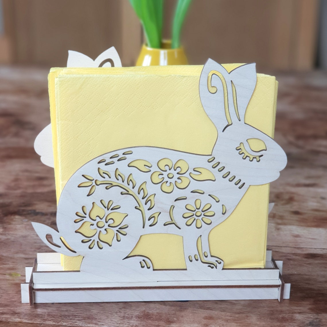 Napkin Holder Vector File DXF Svg Pdf Easter 3D Decor Etsy
