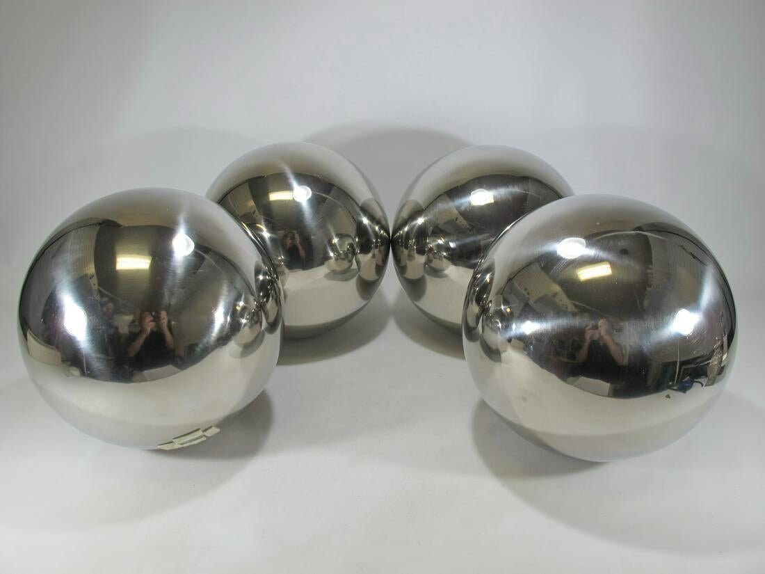 Set of 4 decorative chromed balls D11293 Etsy
