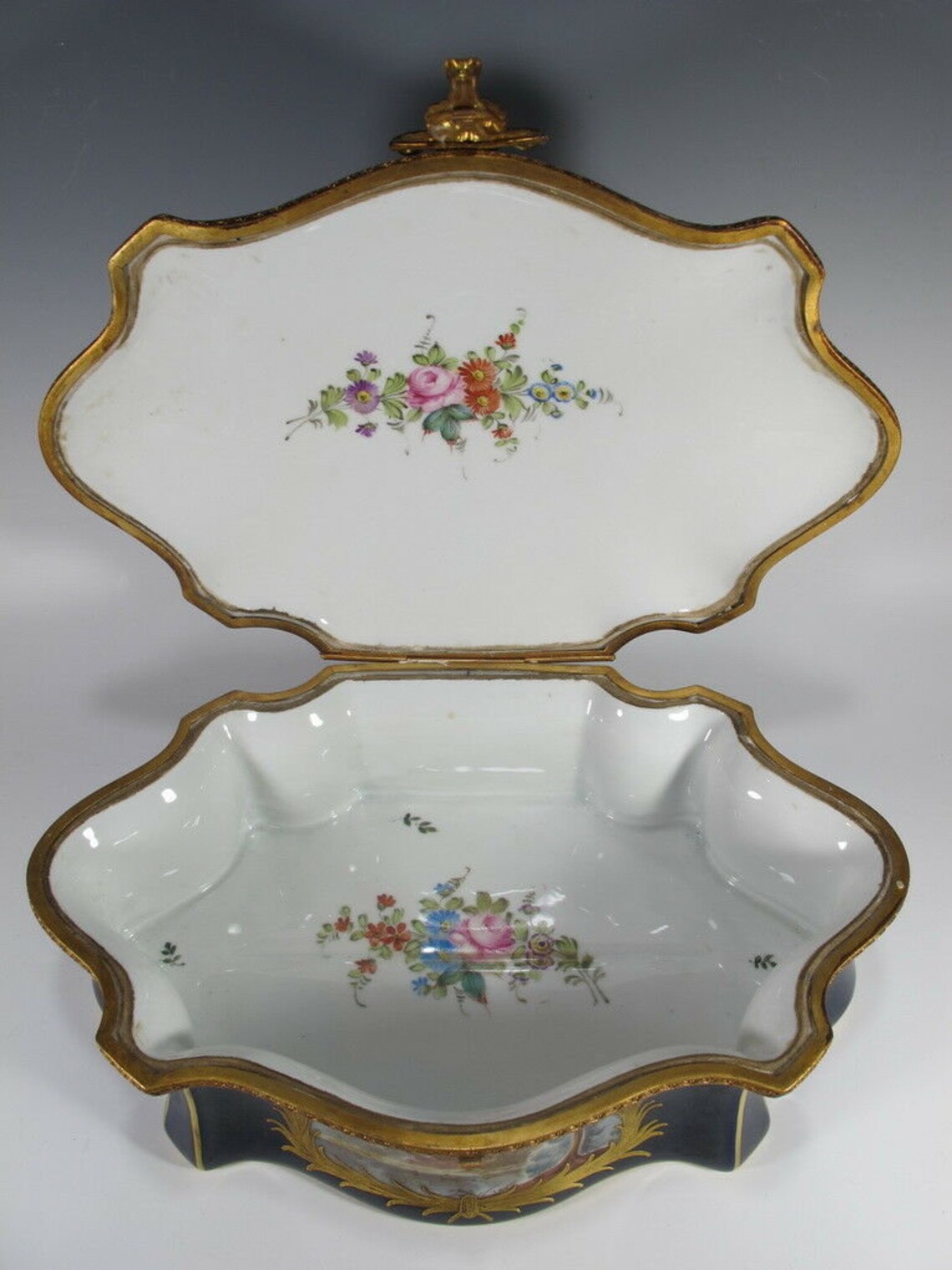 Antique French Sevres porcelain box D7283 Etsy