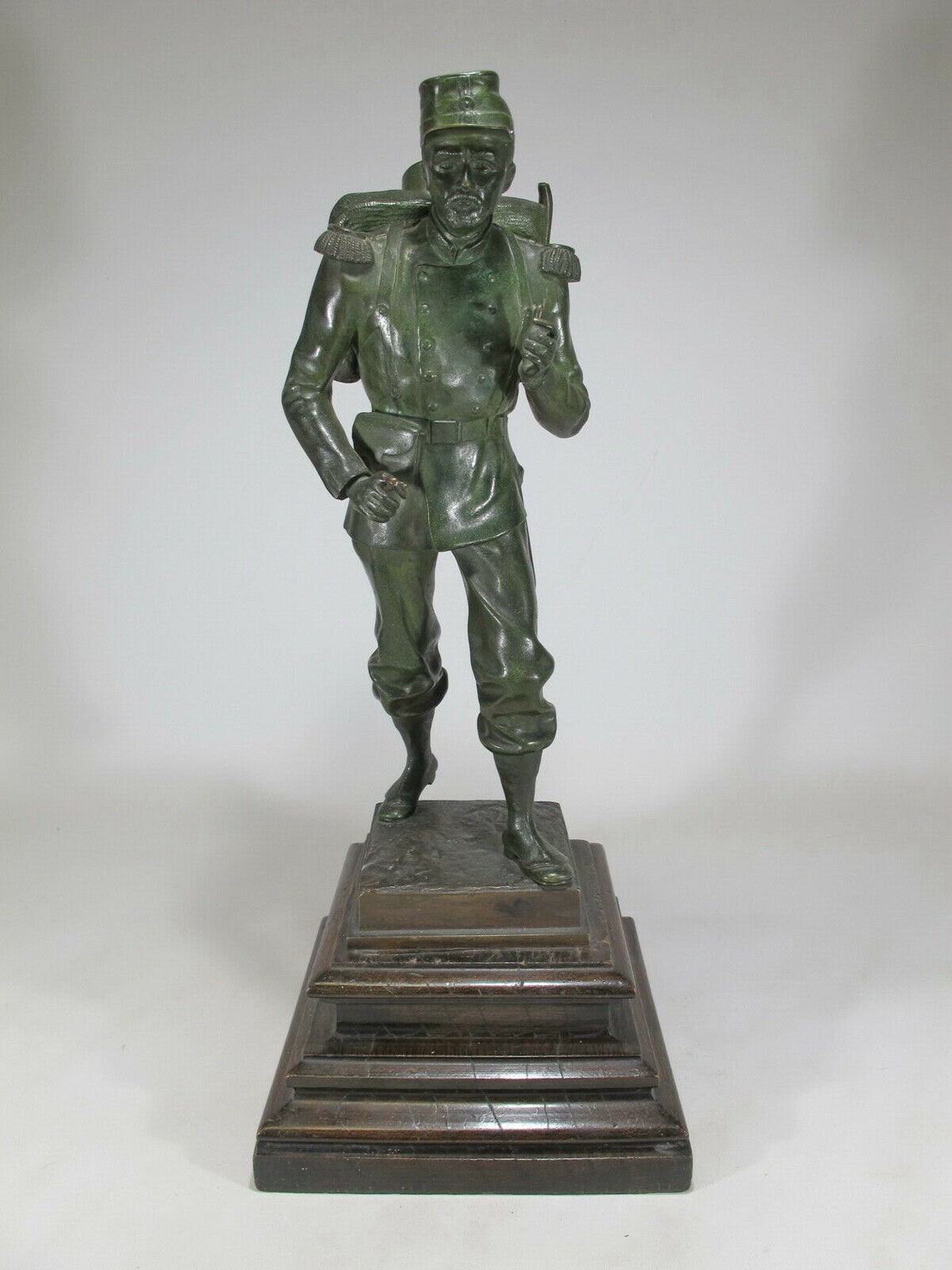 Statue antique Français soldat en bronze 40012 Etsy