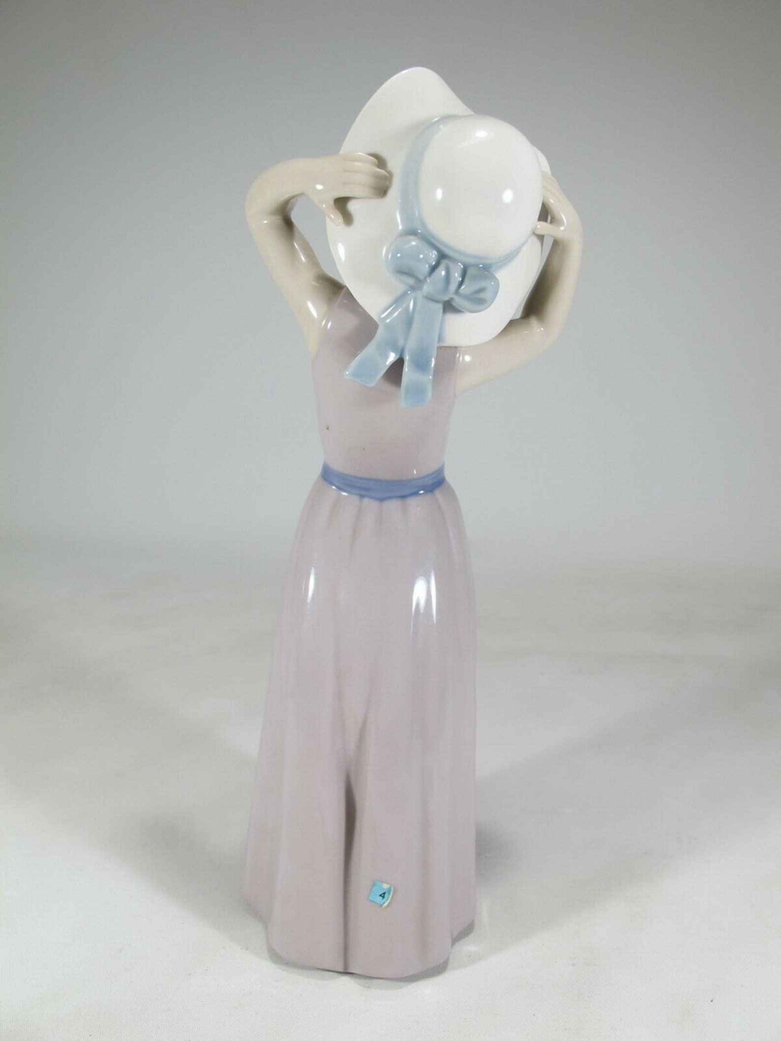 Lladro girl with hat porcelain statue retired D10404 Etsy