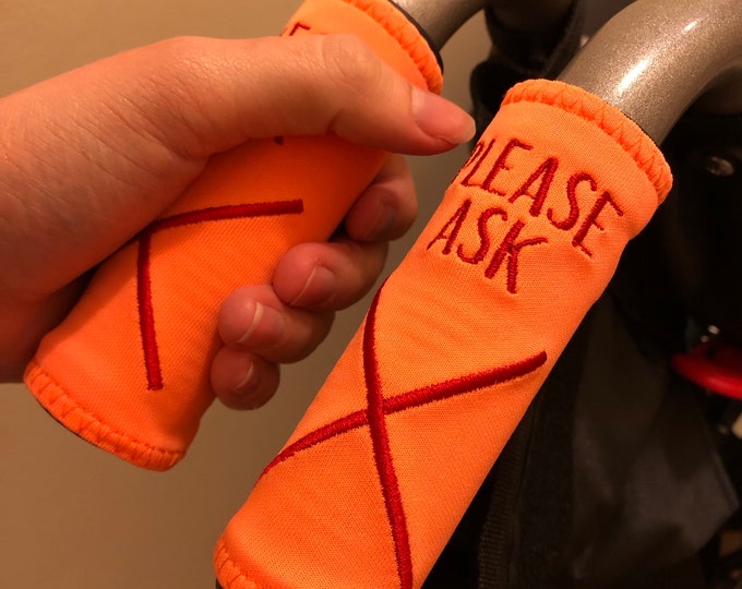 Embroidered Wheelchair Handle Covers Etsy