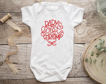 christmas present baby grow
