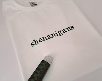 Custom Slogan Embroidered T shirt - Personalised Gift For Her or Him - Birthday Gift - Best Friend Gift - Embroidered Tees - Unisex T shirt