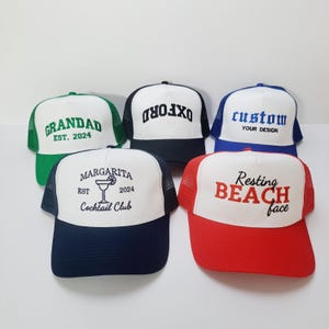 Vintage Style Custom Trucker Hat, Your Design Here, Trucker Caps, Personalised Cap, Bachelorette Hats, Business Logo Hat, Stag Caps Hats