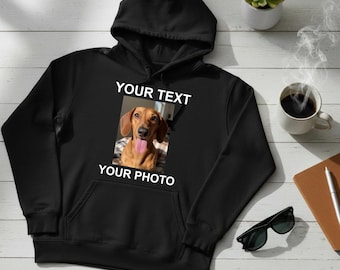 Custom Printed Cotton Hoodie: Personalised Design, Any Occasion, Hen Do, Stag do, Birthday, Holiday, Workwear