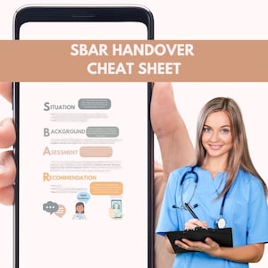 Cartão de bolso/folha de dicas para transferência SBAR