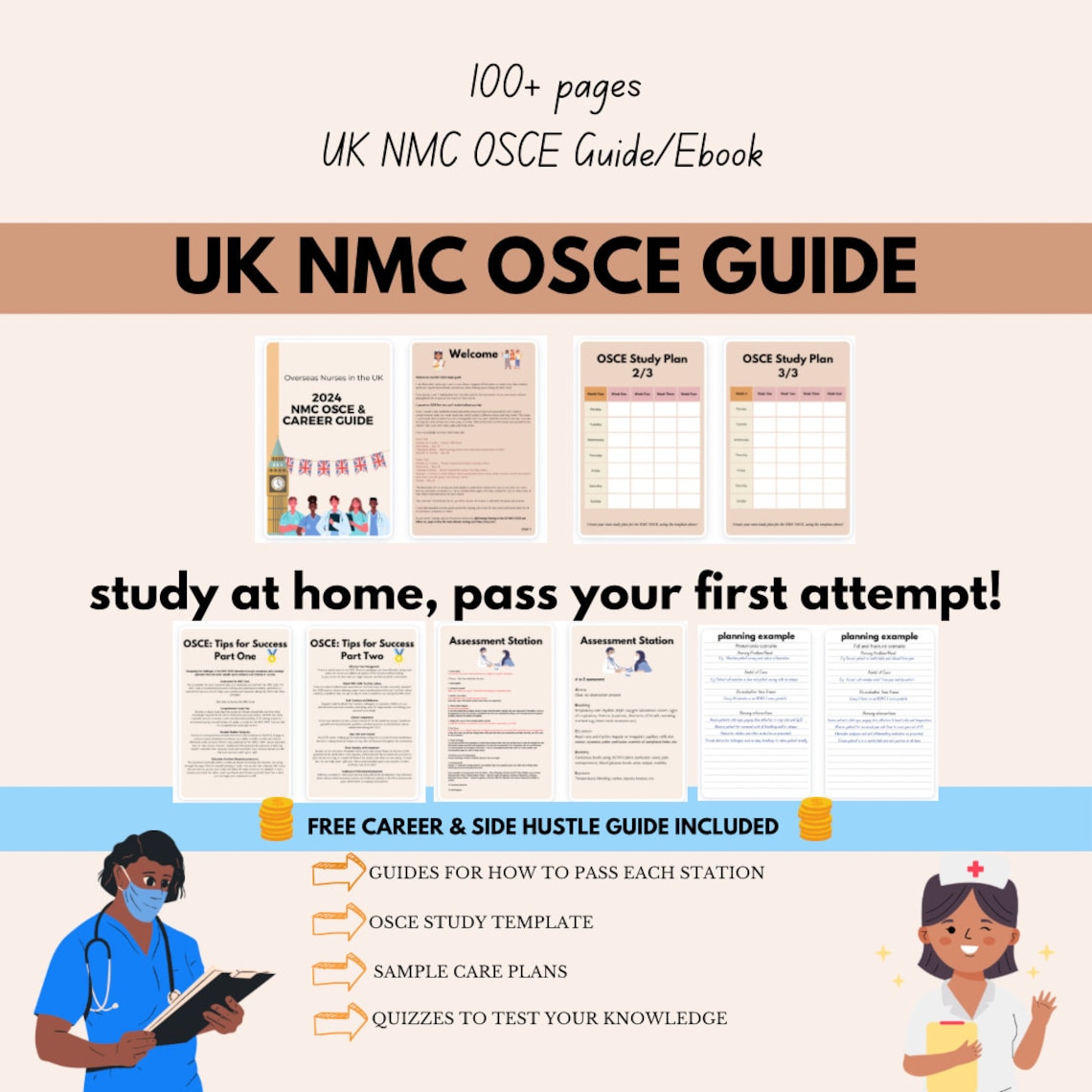 Osce Card UK NMC OSCE Guide 2024 - Etsy UK