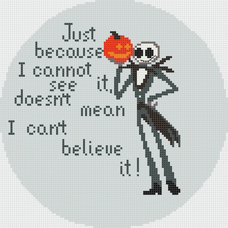 Nightmare Before Christmas Cross Stitch Pattern Pdf Small Etsy