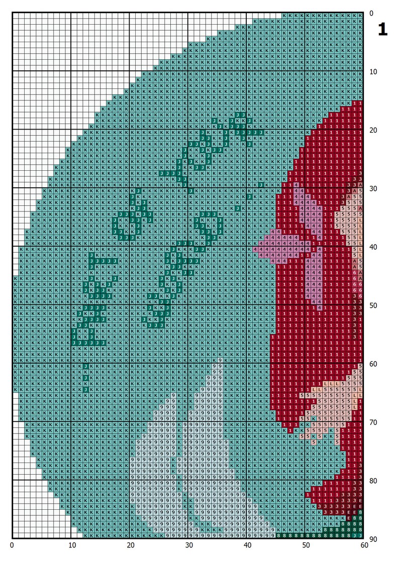 Cross Stitch Pattern PDF Disney cross stitch Cute Easy Ariel | Etsy