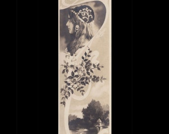SELTEN ∙ Postkarten-Lesezeichen ∙ Cléo de Mérode ∙ Reutlinger Paris ∙ 1905