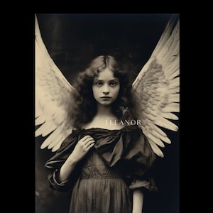 INSTANT DIGITAL DOWNLOAD, vintage portrait of a beautiful Edwardian angel