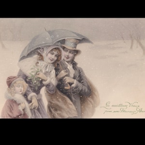 Vintage postcard ∙ M.M Vienne ∙ Happy New Year