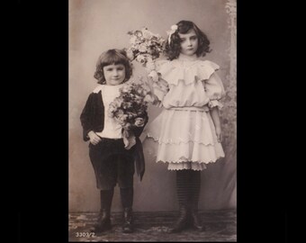 Carte postale ancienne ∙ Enfants édouardiens