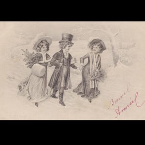 Vintage postcard ∙ Happy New Year