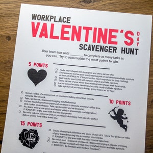 Workplace Team Scavenger Hunt Printables Bundle | Office Scavenger Hunt ...