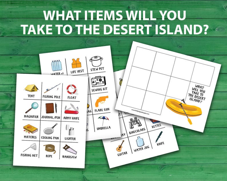 Decision Quest: Desert Island team-building activity and icebreaker game for small groups of 2-5. This activity consists of several rounds of a story scenario in which the group will need to make decisions within a time limit. This game is intended for middle school, teenage, and adult players. The file is available in a printable PDF file format.