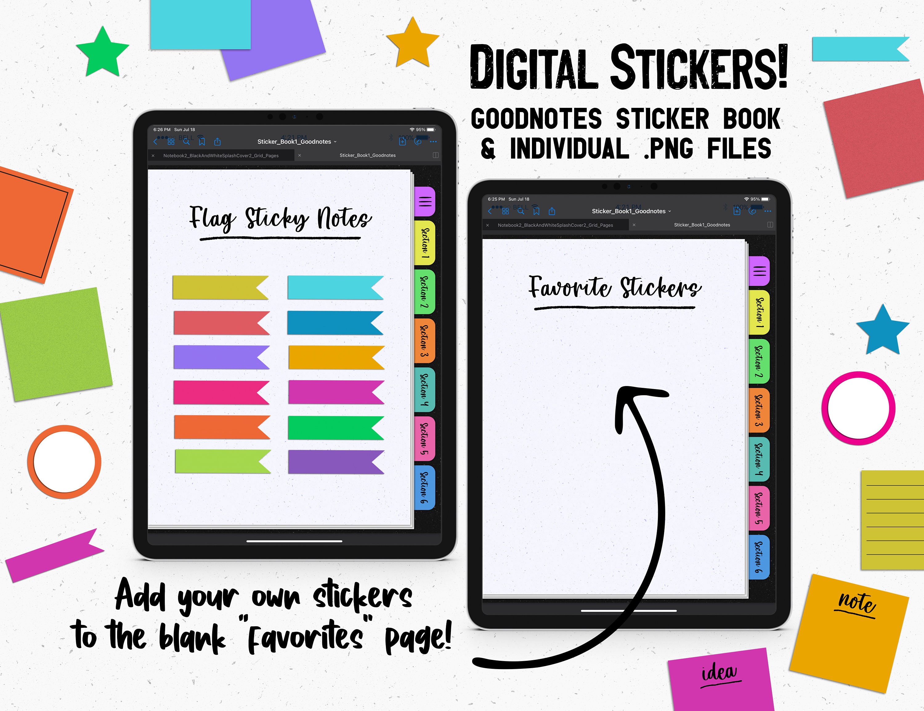 Digital Notebook Bundle for Goodnotes App on Ipad and Tablets Etsy España