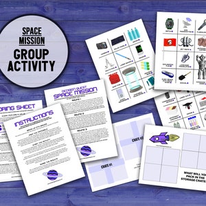Decision Quest: Space Mission, Printable Icebreaker Game & Team Building Activity for Small Groups