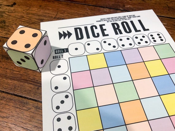 Dice Roll Printable Decision Maker Game Decision (Download Now) 