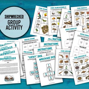 Shipwrecked Decision Quest printable PDF team building activity and icebreaker game.
