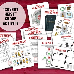 Decision Quest: Covert Heist | Group Communication & Decision Making Team Building Activity | Printable Staff Ice Breaker Game