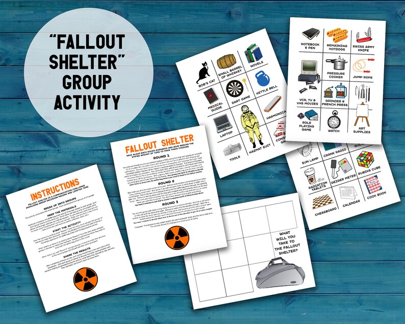Fallout Shelter Decision Quest printable PDF team building activity and icebreaker game.