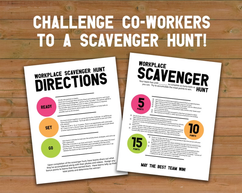 Office Scavenger Hunt Template