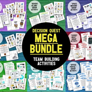 Decision Quest MEGA BUNDLE | Group Decision-Making Ice Breaker Activity | Printable Staff & Group Communication Games | Team Building Games