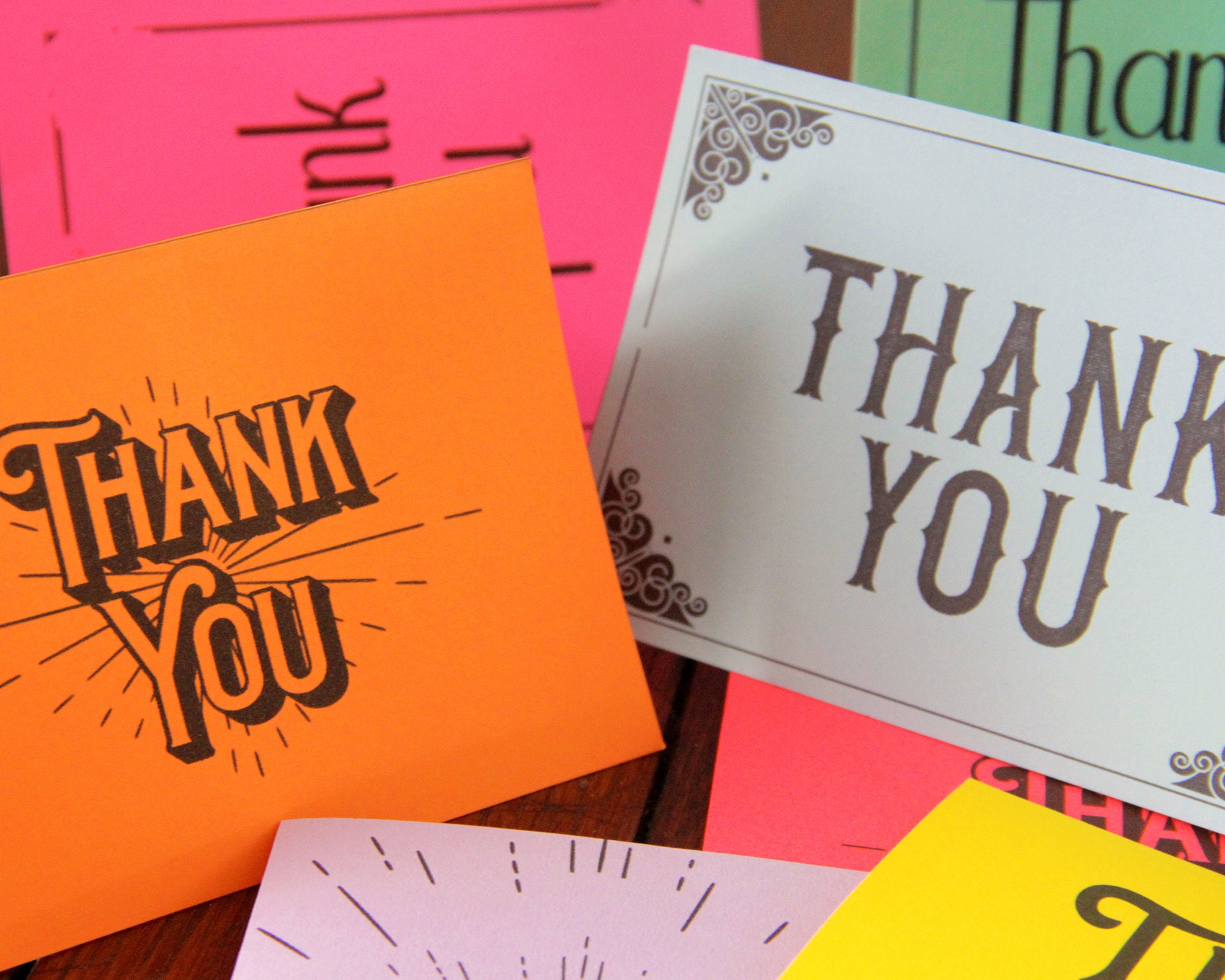 Thank You Cards Printable Pack Retro Design Printable DIY Etsy Espa a thank-you-cards-printable-pack-retro-design-printable-diy-etsy-espa-a