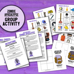 EntscheidungQuest: Zombie Apocalypse | Gruppeninformations- und Entscheidungsfindung Teamentwicklungsaktivität | Druckbares Eisbrecher Spiel