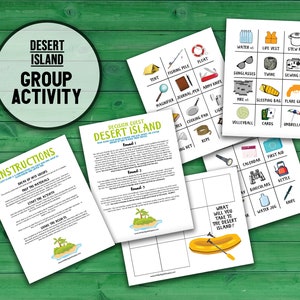 Decision Quest: Desert Island | Survival Group Communication & Decision Making Activity | Workplace Team Building Printable Ice Breaker Game