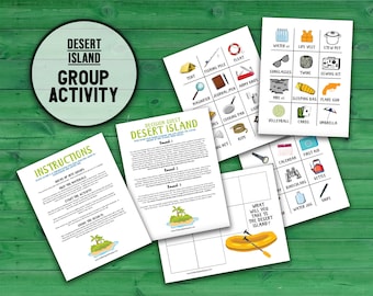 Decision Quest: Desert Island | Survival Group Communication & Decision Making Activity | Workplace Team Building Printable Ice Breaker Game