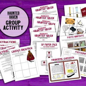 Haunted Haven Decision Quest printable PDF team building activity and icebreaker game.