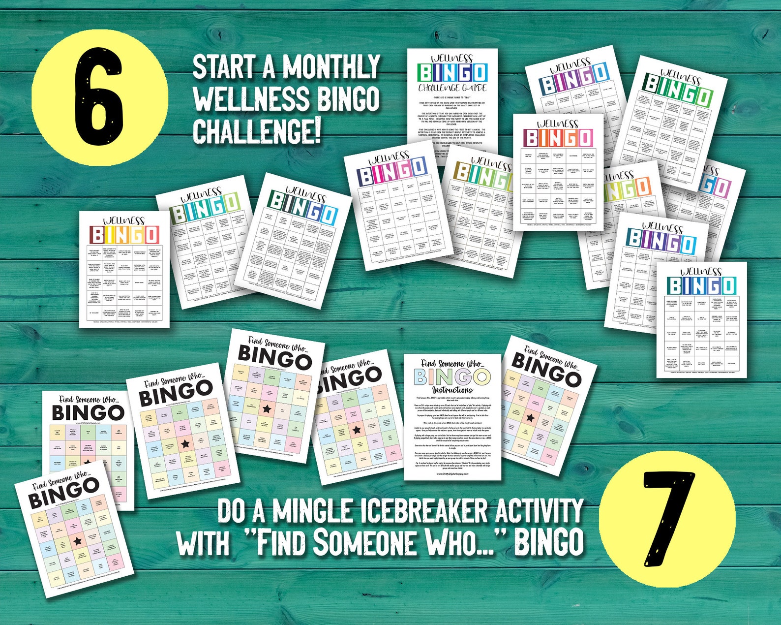 Workplace Team Building Games &amp; Ice Breaker Activities Printables ...