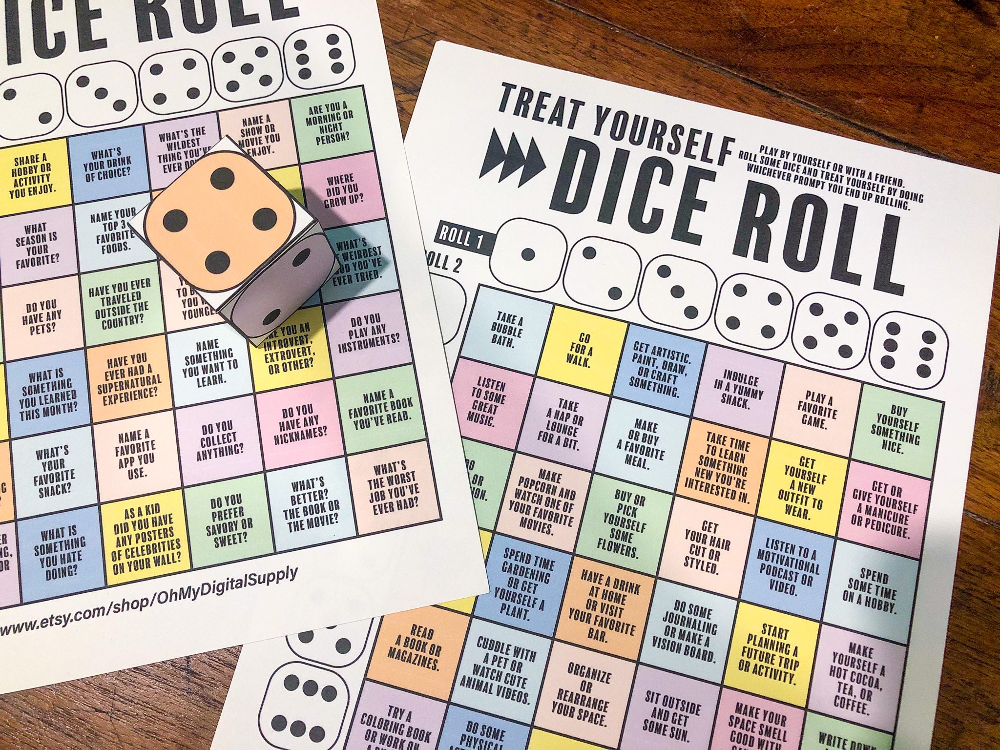 Roll the Shape Man 1 and 2 Dice – Top Teacher