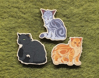 Power of Three Pins - War Cats Character Inspired