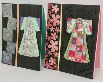 Kimono birthday handmade card