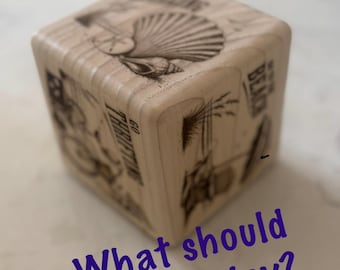 Adventure Cube™ : Coastal Edition | Decision Dice Game for Couples & Families | Date Night | Family Activity | Personalized Gift | Hardwood