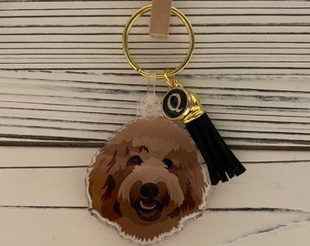 goldendoodle keychain