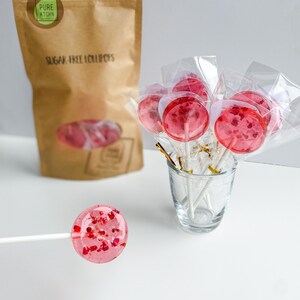 Sugar-Free Lollipop with Raspberry / PureKtchn 2.4oz 72g image 2