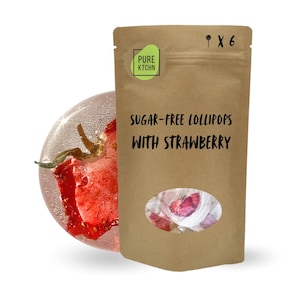 Sugar-Free Lollipop with Dried Fruit / PureKtchn 2.4oz (72g)