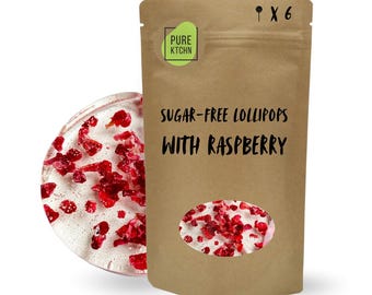 Sugar-Free Lollipop with Raspberry / PureKtchn 2.4oz (72g)